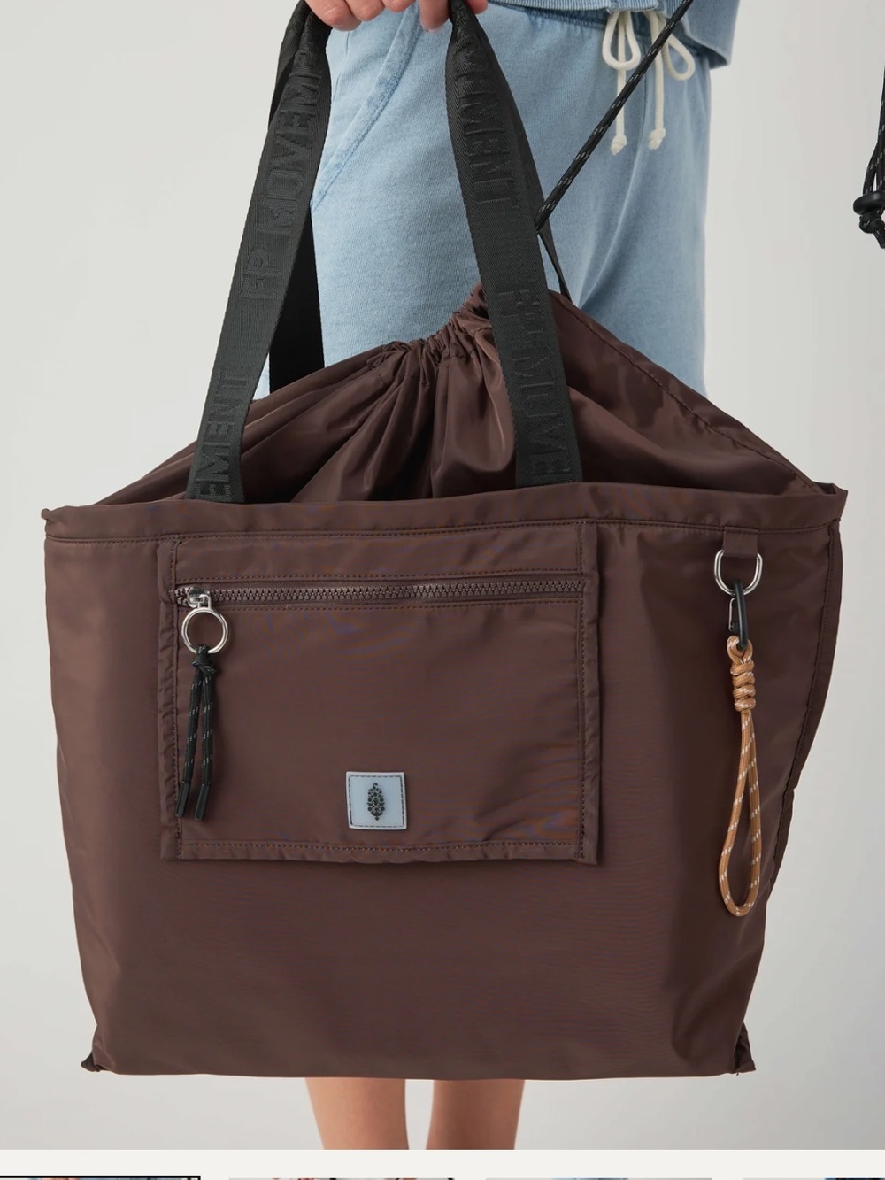 Free People • Home Team Tote Brown NWT - Picture 2 of 7